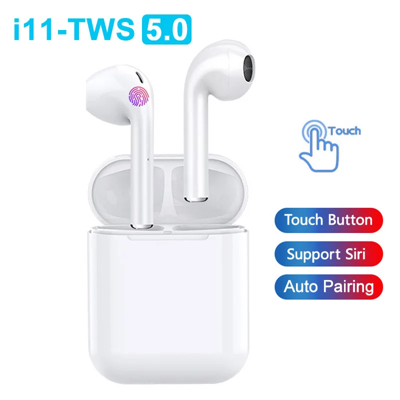 

i11 tws Mini 5.0 Bluetooth Earphone In-ear Headphones Wireless Earphones Handsfree Earbuds Touch Control Headset PK i10 i12 tws