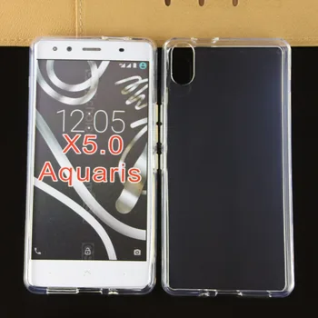 

BQ X5 case Ultra Thin soft TPU Silicone Transparent clear back cover case for BQ Aquaris X5 phone cases Skin GEL Coque fundas