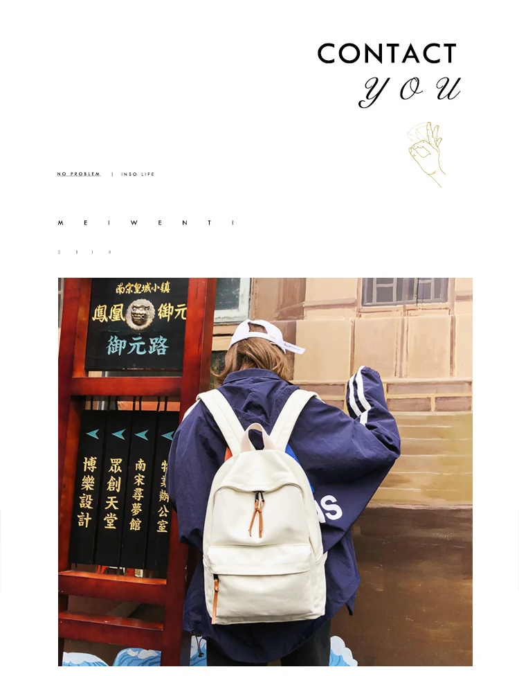 Menghuo Canvas Backpack Women Men Large Capacity Laptop Backpack Student School Bags for Teenagers Travel Bag Backpacks Mochilas_33-1_12