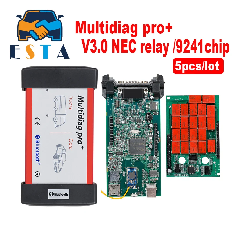 

5pcs/lot Multidiag Pro as cdp tcs cdp plus bluetooth 2015.R3 keygn software Cars Trucks OBD2 auto Scanner OBDII diagnostic tool