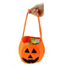 5 шт./лот, новинка, сумка для Хэллоуина, сумка в виде улыбки и тыквы, Детская сумка для конфет, детская ручная сумка, вечерние сумки, милые Мультяшные сумки
