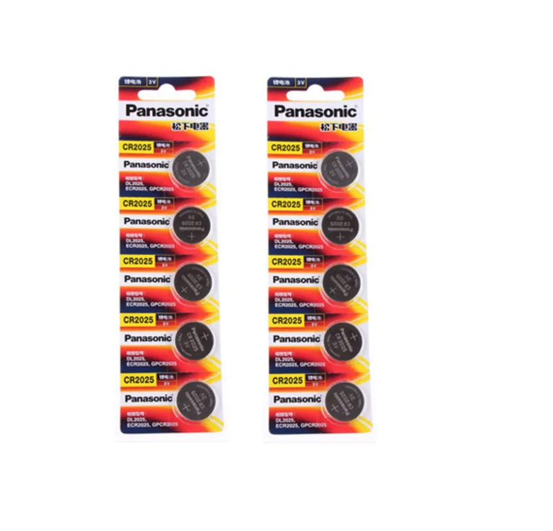 

10pcs PANASONIC original brand new battery cr2025 3v button cell coin batteries for watch computer cr 2025