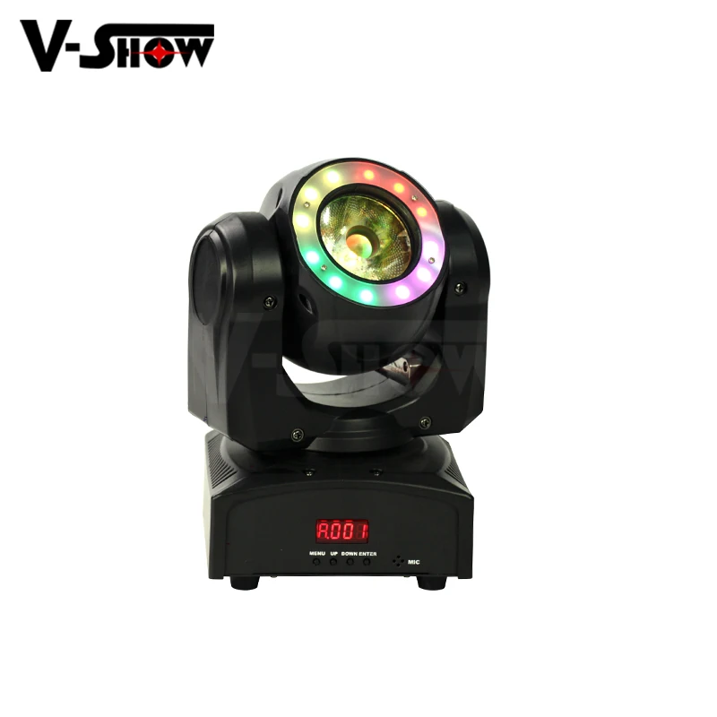 

1pc Mini 60w Beam Led Moving Head Light RGBW With Halo Effect Led Dmx Control Stage Light For Dj Disco Bar