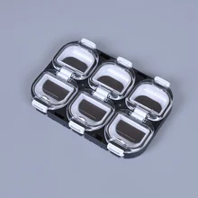 Мини водонепроницаемая коробка для рыболовных снастей, портативная рыболовная приманка, крючковая снасть, чехол для хранения приманки с магнитом, 6 отсеков