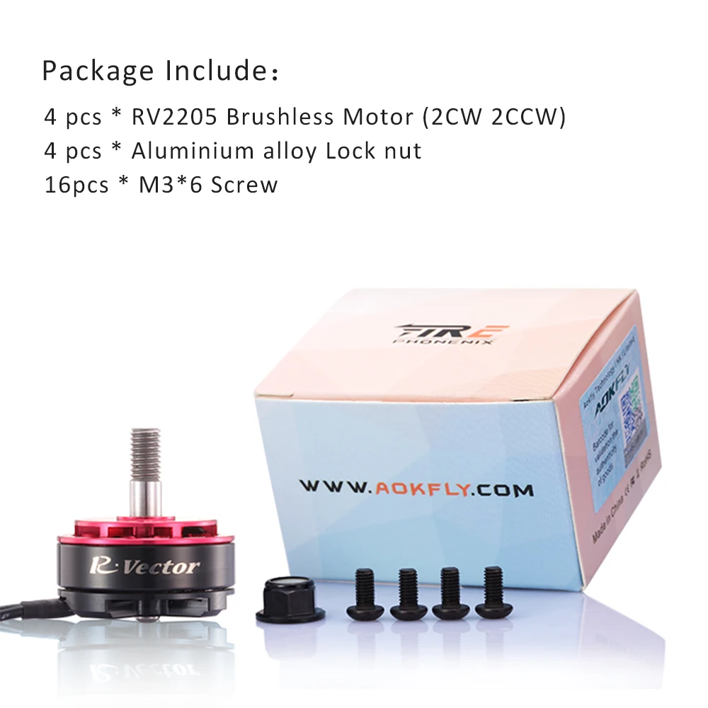4 шт. бесщеточный мотор 2205 2300KV/2500KV фиолетовый/красный FIRE phonix RV двигатель RC FPV Drone