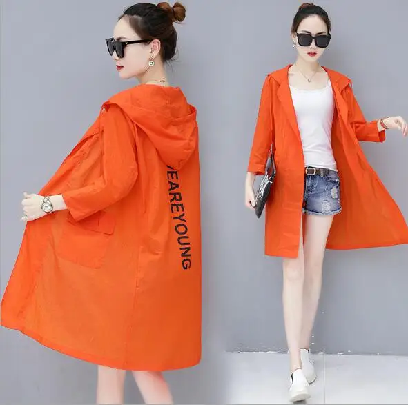 Fdfklak Повседневная Новая Одежда для беременных женщин весна лето тонкий солнцезащитный кардиган длинная куртка для беременной беременных пальто - Цвет: orange