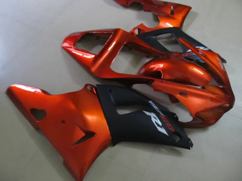 

Motorcycle Fairing Kit for YAMAHA YZFR1 00 01 YZF R1 2000 2001 YZFR1000 yzfr1 00 01 ABS Orange black Fairings set+7gifts YF05
