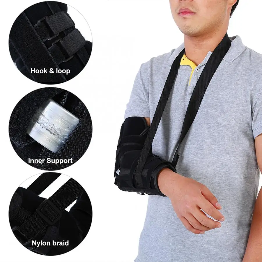 

Arm Sling Shoulder Immobilizer Support Belt Adjustable Arm Support Brace Wrist Sprain Fracture Dislocation Brace Support Belt