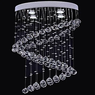 

Modern LED Crystal Ceiling Light Lamp With 4 Lights Home Lighting Lustres De Cristal Free Shipping