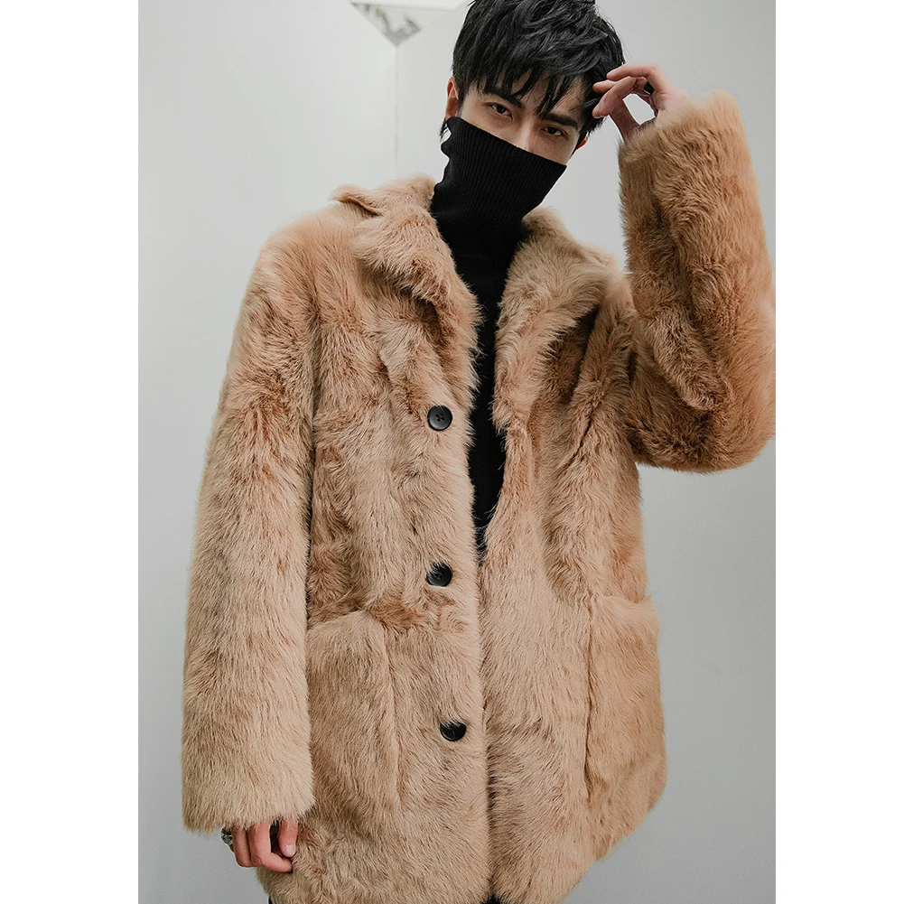 Для Мужчин's B3 Shearling Jacket Для мужчин; длинное кожаное пальто Для мужчин; зимняя теплая куртка