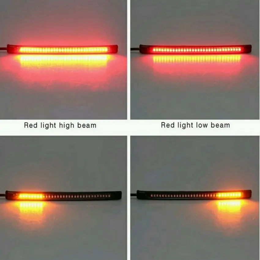 Italjet LED Motorcycle Light Strip Rear Tail Brake Turn Signal Lamp Bar Flexiblee Red UK 