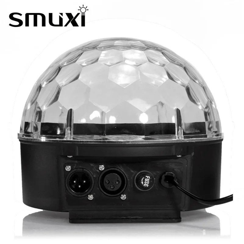 

Smuxi DMX512 LED RGB Stage Light 20W Crystal Ball Magic Stage Lighting Effect Voice Control Lamp Professional For Disco DJ KTV