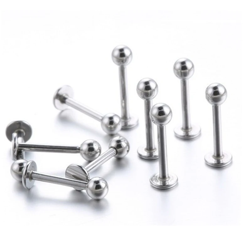 Stainless Steel Lip Piercing Stud Sizes Punk 3mm Ball Lip Stud Labret