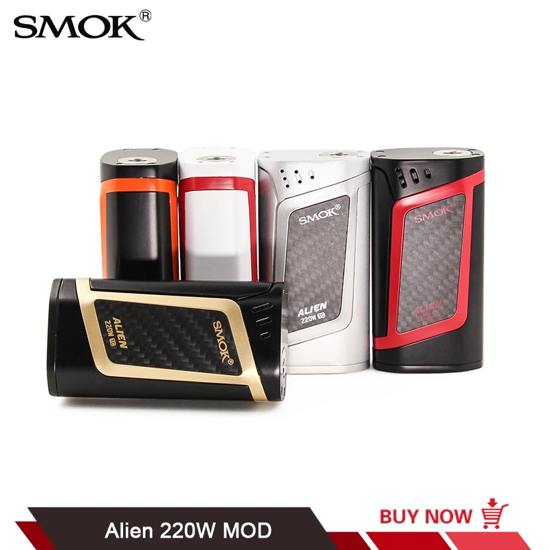 

Original SMOK Alien 220W TC Box Mod OLED Display Fit for TFV8 Baby Tank Electronic Cigarette Mod VS SMOK Alien Procolor T-Priv