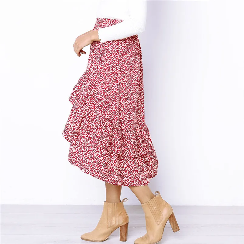 Spring Summer Autumn Hot Selling New Style Women's Sexy Casual Party Printing High Waist Hip Long Ankle length Skirt R11 (10)