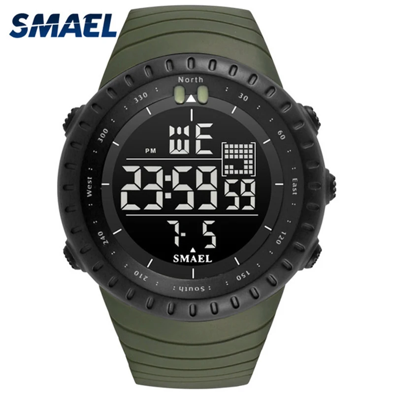 

SMAEL Men Military 1237 Watch Male Relogios Masculino 50M Waterproof Wristwatch Chronograph Auto Date Watch Sport Digital Clock