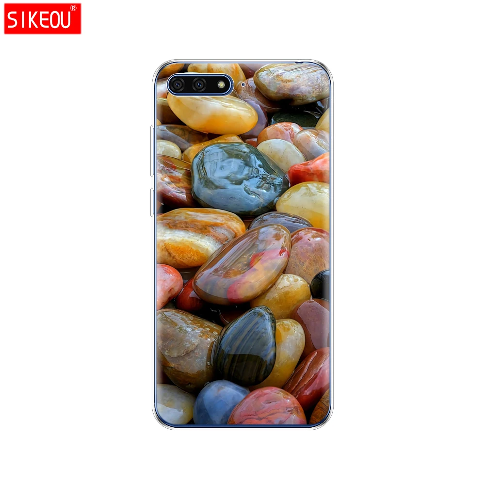 12078 Силиконовый чехол для huawei Honor 7A, 5,7 дюймов, чехол, мягкий ТПУ, задняя крышка для телефона, защитный чехол, чехол для huawei Honor 7A, чехол с цветами - Color: 12078
