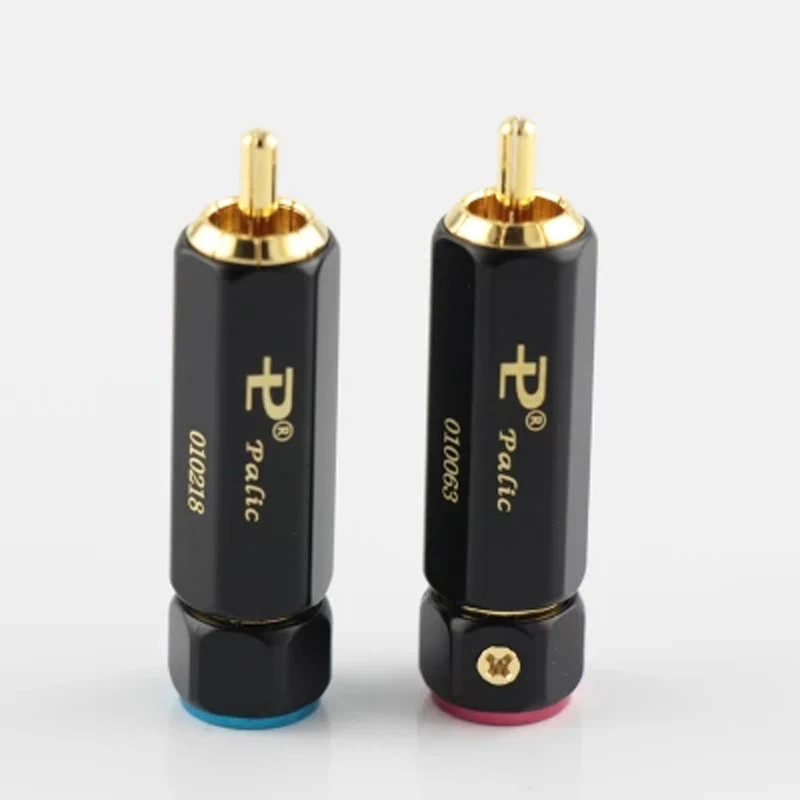 Высококачественный позолоченный штекер Palic RCA коннектор A/V Hi Fi для диаметра