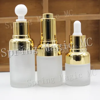 

50ML Frosted Glass Dropper Essential Oil Bottle,50 ML serum Vial,Skin Care Cosmetic Packaging,Eye Cream Essence Glass Bottle