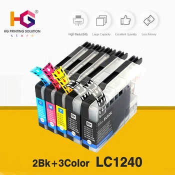 

5pcs Compatible ink cartridge for Brother LC1240 LC 12 40 71 73 75 400 1220 1240 Ink Cartridge For Brother MFC J6910CDW J6510
