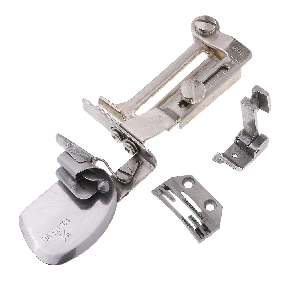 Industrial Sewing Machine Part Clean Finish Shirt Tail Hemmer Attachment Set