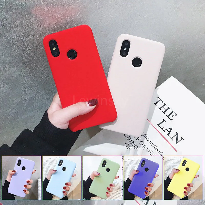 

Original Liquid Silicone Case For Xiaomi Mi A2 8 lite SE 6X 6 Max 3 Mix 2 2s Redmi 6A Note 5 6 7 Pro Soft TPU Candy Phone Cover