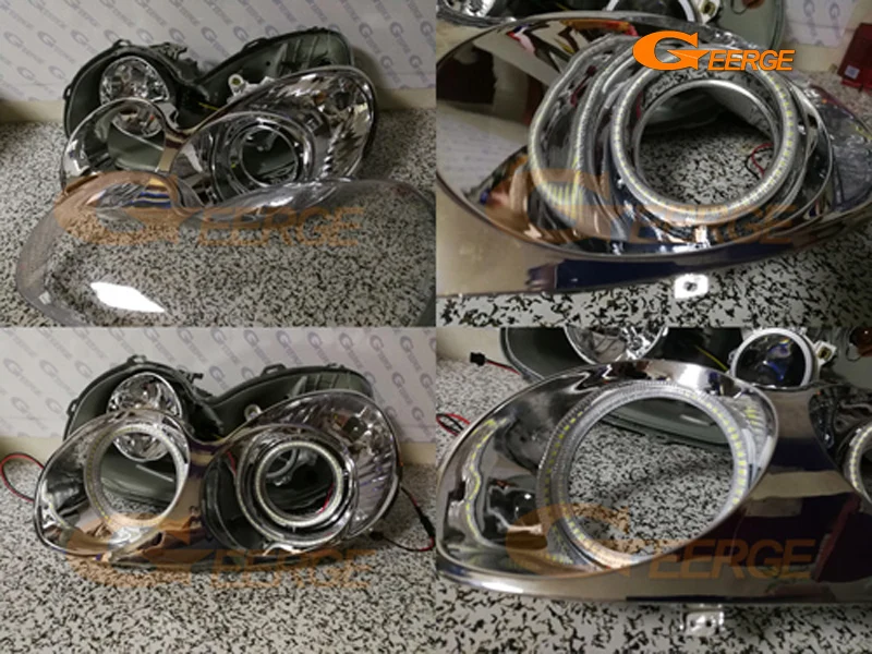 Для hyundai Sonata 2002 2003 2004 2005 smd led Ангельские глазки комплект отлично Ультра яркое освещение DRL