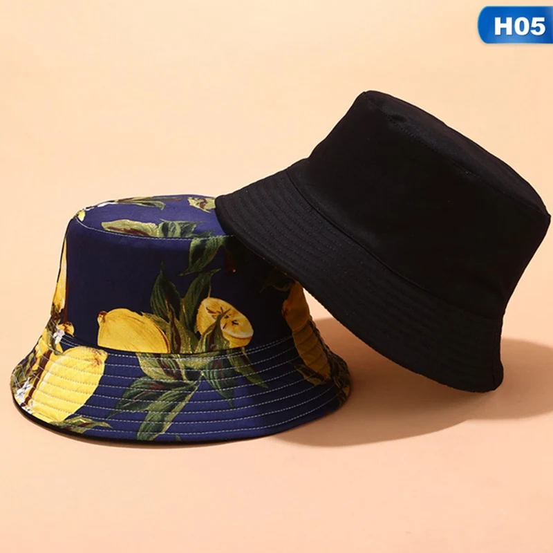Популярная мужская шляпа-Панама женская летняя кепка с покрывалом с фруктовым принтом Вишневое ведро шляпа для мужчин женщин Рыбацкая шляпа
