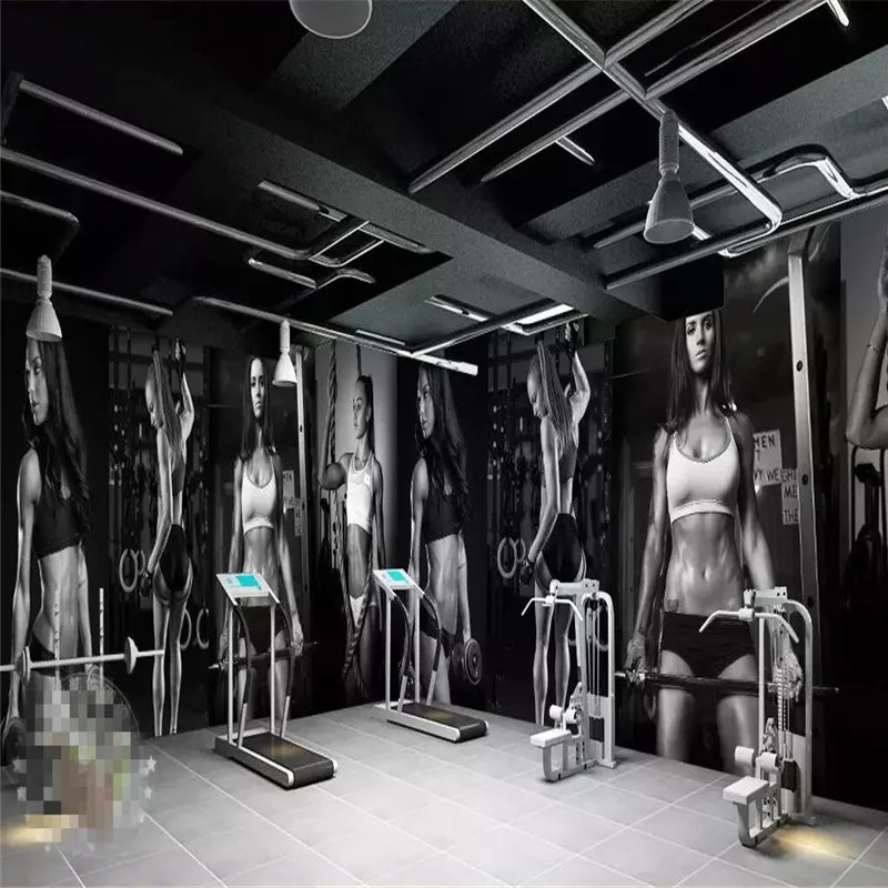 Gym sexy beauty wall background wall professional making murals wholesale wallpaper custom poster photo wall Gym sexy beauty wall background wall professional making murals wholesale wallpaper custom poster photo wall