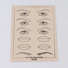 Высокое качество Перманентный макияж бровей Губы кожа для обучения татуировкам Тренировочный Набор для кожи для начинающих