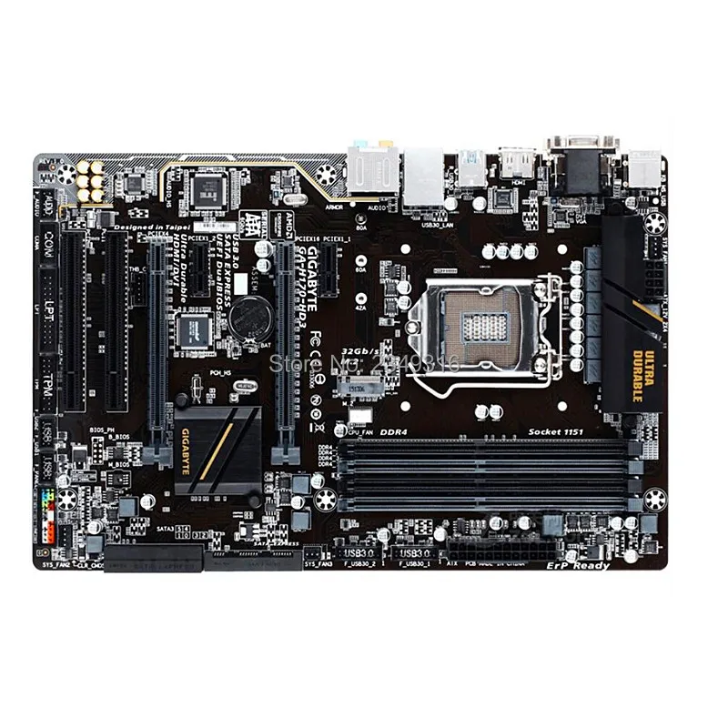 Для Gigabyte GA-H170-HD3 DDR4 оригинальная б/у материнская плата для настольного компьютера