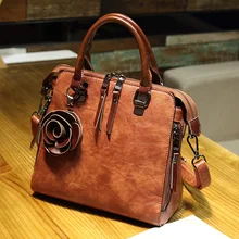 Новинка, брендовые кожаные сумки, женская сумка через плечо, Ретро стиль, Bolsa Feminina, Роскошные цветы, сумка через плечо, женская сумка