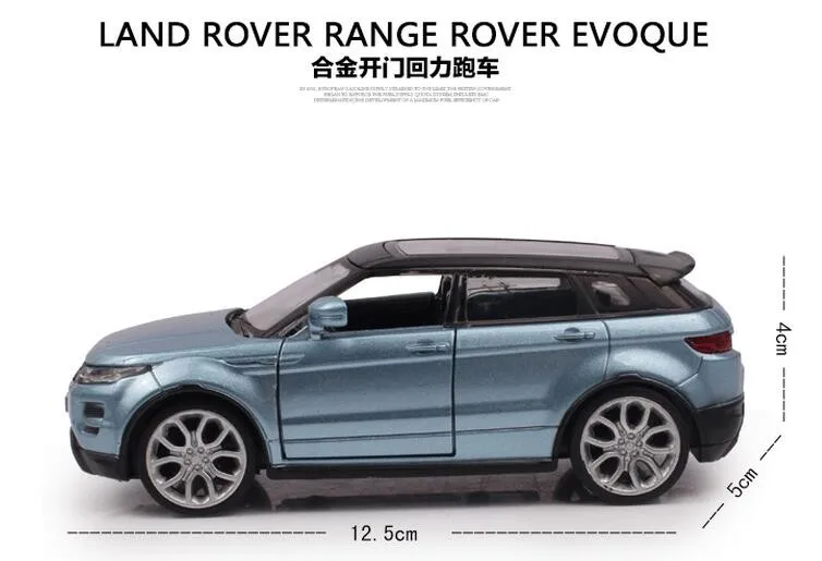 Сплав модель автомобиля SUV 1:35 для Land Rover Evoque Diecast игрушки отступить автомобиля коллекция малыш подарки модель суперкара