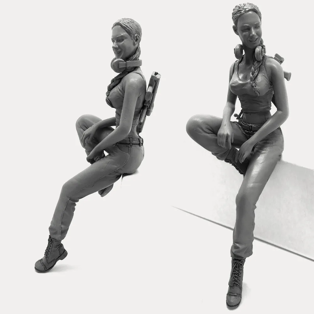 

1/16 Israel Female Military Soldier Resin Model Figure
