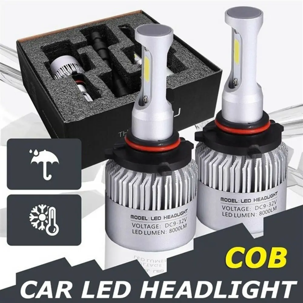 

H4 H7 H11 H1 H3 9005 9006 COB 72W 8000LM Car LED Headlight Lamps 6500K Auto Headlamp Led Car Light 12V 2PCS/set