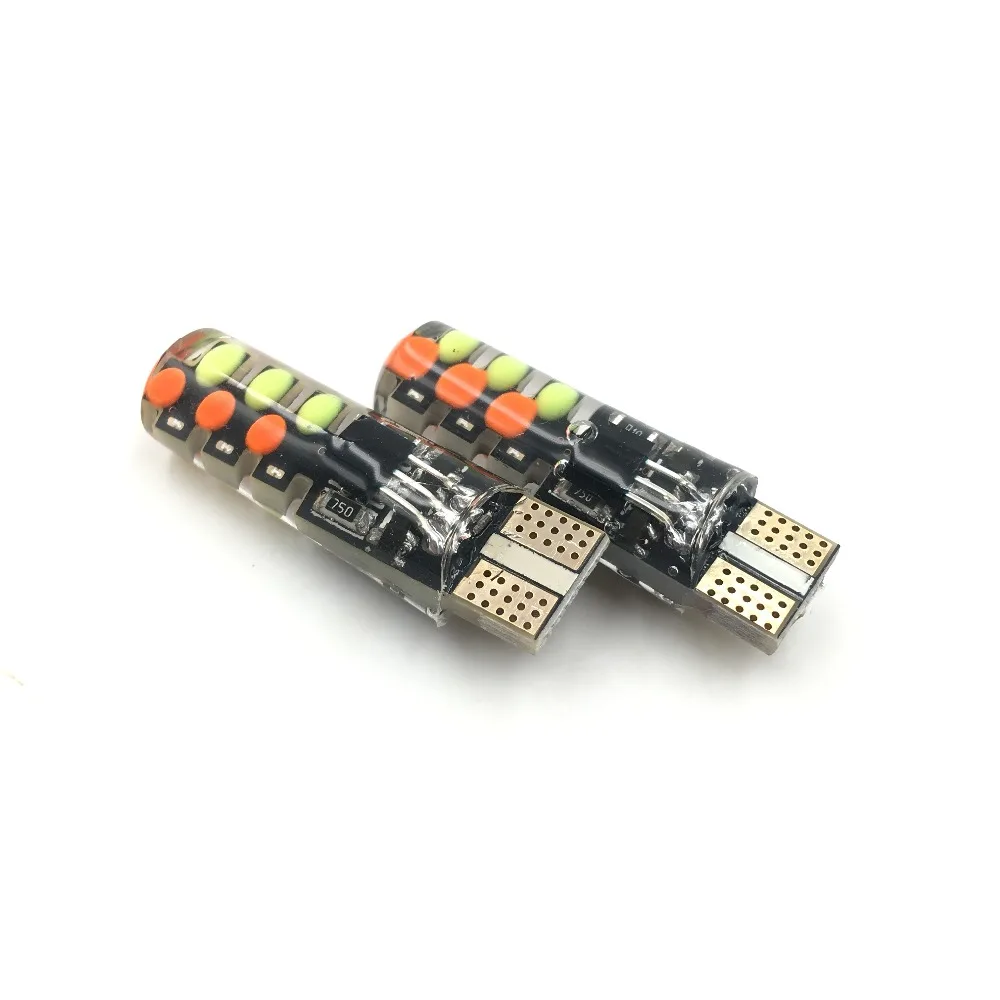Универсальный автомобильный Led W5W T10 RGB COB 12 SMD габаритный светильник s красочный