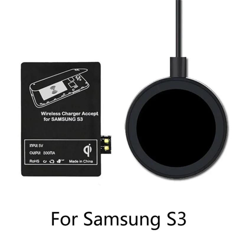 

Qi Wireless Charging Kit Charger Charging Adapter Receptor Receiver Coil Pad For Samsung Galaxy S3 I9300