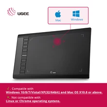 Promo offer Ugee M708 Digital Graphics Tablet for Drawing “10×6”Painting Pad 2048 Level Graphic Tablet Usb Rechargeable Pens with Glove
