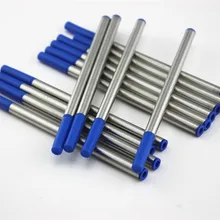 12 шт./упак. отличное качество синие чернила Шариковая ручка Сменные стержни для ручек средняя офисная школьная поставка