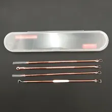 4 шт. иглы для удаления угрей, акне из нержавеющей кожи, экстрактор для удаления пятен и комедона, инструменты для ухода за лицом, очищающие поры для лица