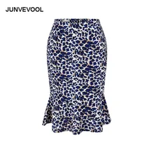 Леопардовая повседневная юбка для офиса, одежда для работы, элегантная летняя повседневная одежда для вечеринок, Клубная одежда, женские сексуальные винтажные юбки до колен с принтом