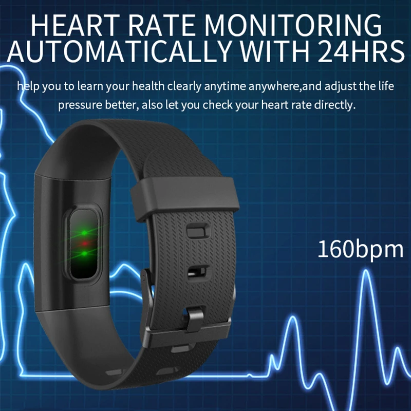  COBRAFLY CY11 smart band waterproof smart watch men women smart wristband bracelet fitness tracker  - 33057357399
