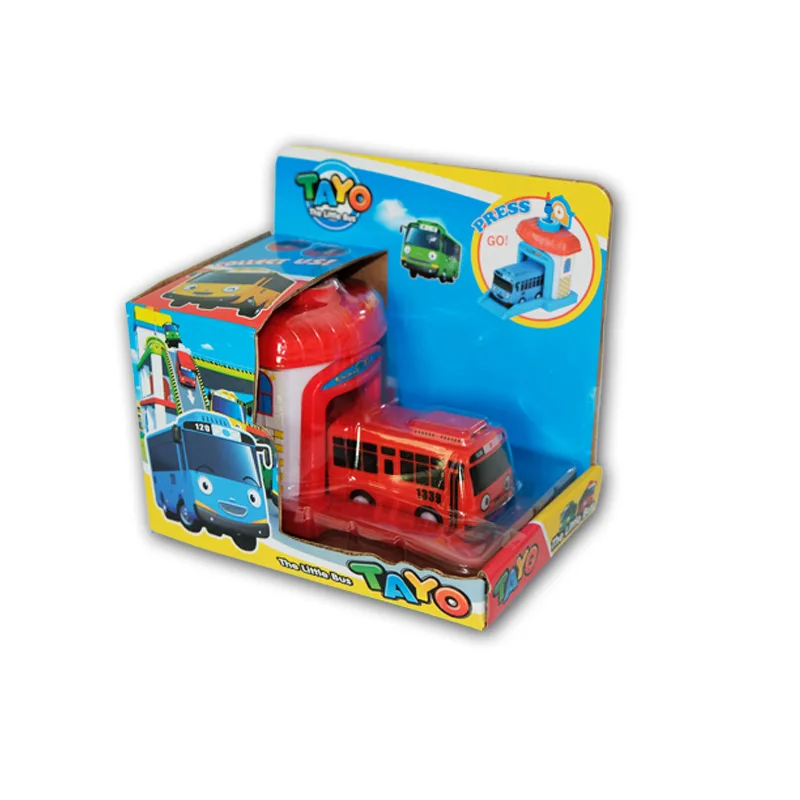 1/4 pcS baby toy cars Korean Cartoon Tayo the Little Bus Model Mini Plastic Tayo Bus Baby for Kids 9