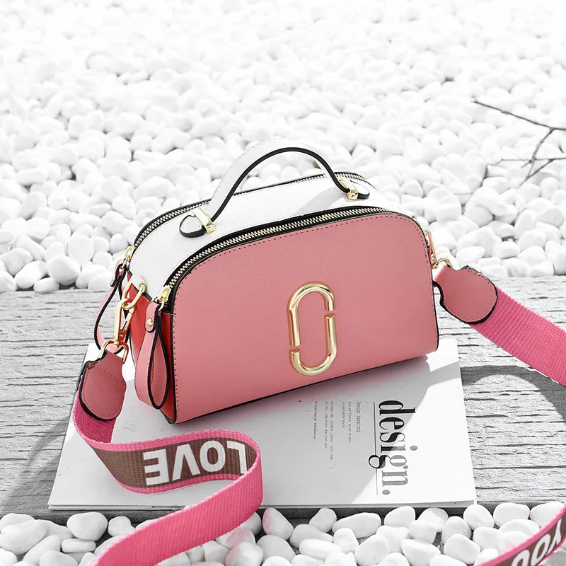 New 2019 Elegant Shoulder Bag Women Designer Luxury Handbags Women Bags Stitching Color Messenger Crossbody Bag for Women New 2019 Elegant Shoulder Bag Women Designer Luxury Handbags Women Bags Stitching Color Messenger Crossbody Bag for Women