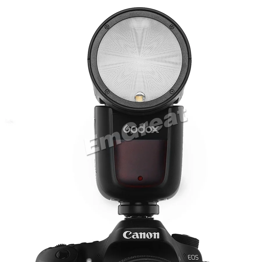 Godox V1 76 Вт круглая головка вспышка светильник V1C V1S ttl 1/8000s HSS 2600 мАч батарея для камеры sony Canon с сумкой