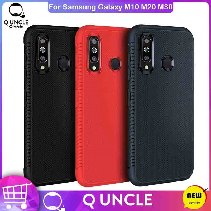 

For Samsung Galaxy M10 M20 M30 Bumper Shockproof Non-Slip Case Anti-Fingerpri Phone Bag For Samsung M30 M20 M10