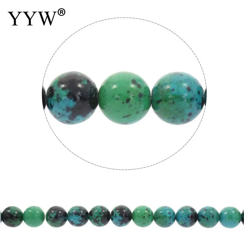 

Chrysocolla Beads Fashion round different size for choice Hole: Approx 1mm sold For Approx 15.5 Inch Strand