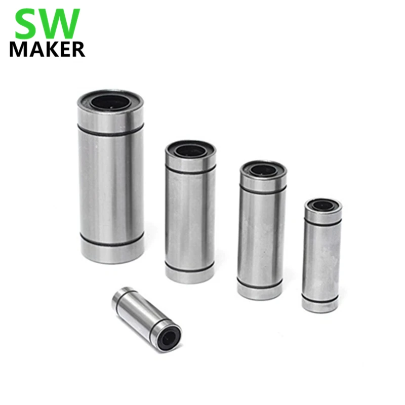 

SWMAKER 1pcs Long Linear Bearings Bushing LM6LUU LM8LUU LM8SLUU LM10LUU LM12LUU RepRap DIY CNC Motion LML8UU