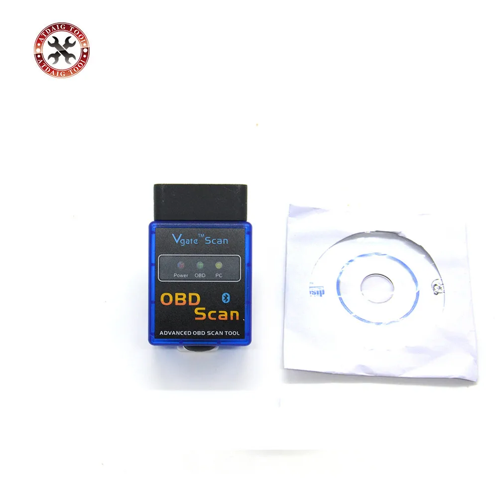 Заводская цена мини ELM 327 Bluetooth 2 1 Vgate Scan OBD2 / OBDII ELM327 V2.1 сканер кодов поддерживает