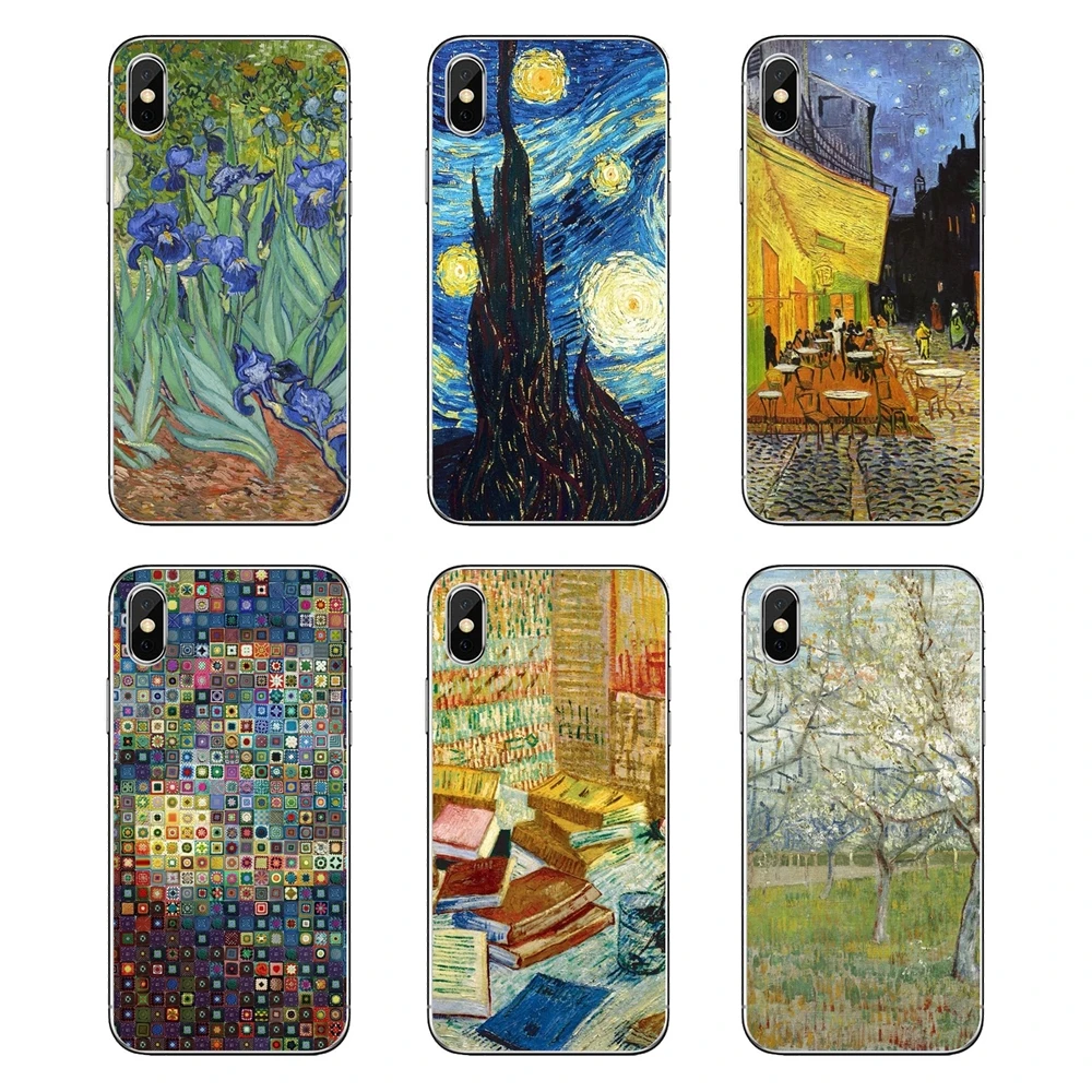 Для samsung Galaxy A5 A6 A7 A8 A9 J4 J5 J7 J8 2017 2018 Plus Prime Van Gogh Обои для рабочего стола 2 мягкие
